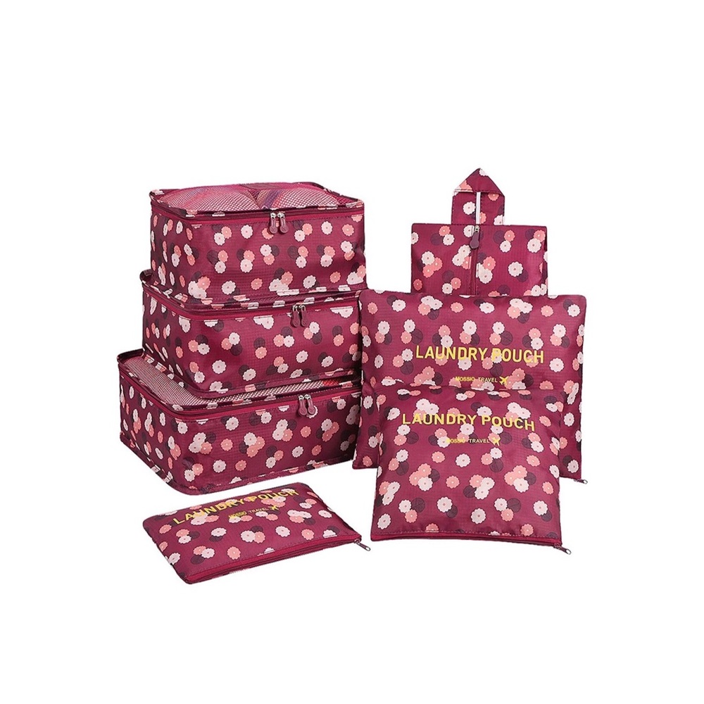 7 PIECE PACKING CUBE SET + SHOE BAG - Picture 1 of 7